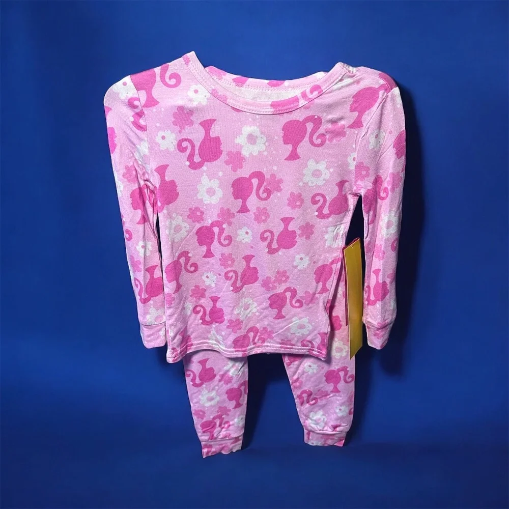 Super Cute Barbie 2-Piece Pajama Set Brand New – 12M, 2T